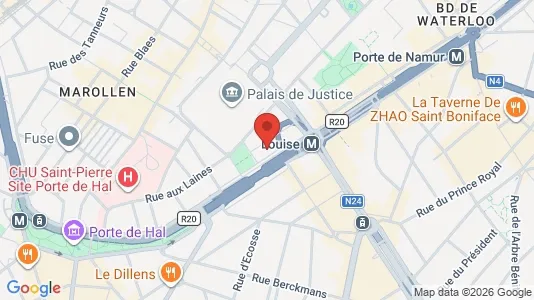 Apartments for rent i Stad Brussel - kort over placeringen