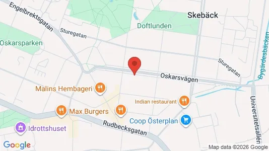 Apartments for rent i Örebro - kort over placeringen