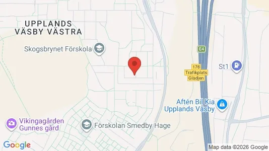 Apartments for rent i Upplands Väsby - kort over placeringen