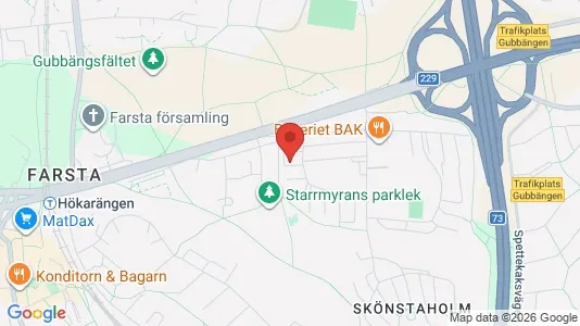 Apartments for rent i Stockholm South - kort over placeringen