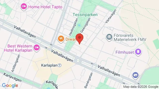 Apartments for rent i Gärdet/Djurgården - kort over placeringen