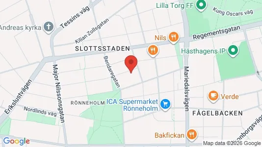 Apartments for rent i Malmö City - kort over placeringen