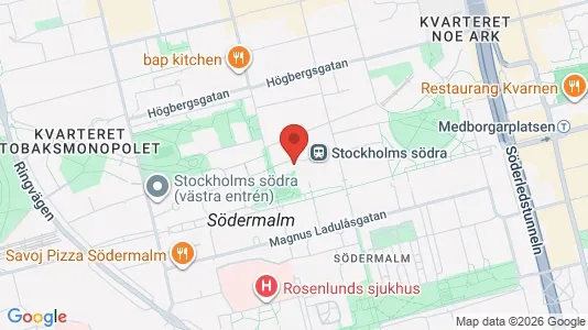 Apartments for rent i Södermalm - kort over placeringen