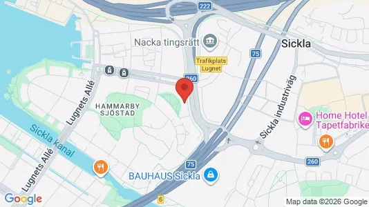 Apartments for rent i Hammarbyhamnen - kort over placeringen