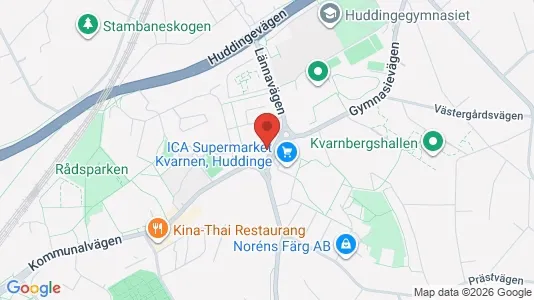 Apartments for rent i Huddinge - kort over placeringen