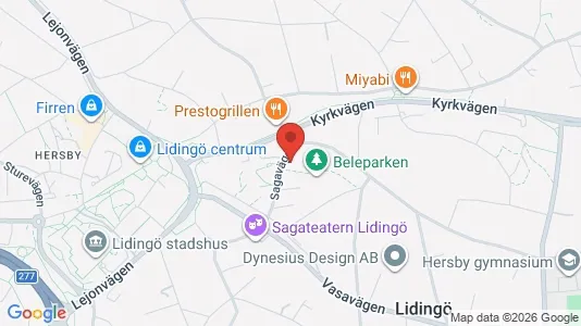 Apartments for rent i Lidingö - kort over placeringen