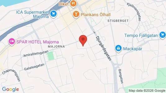 Apartments for rent i Majorna-Linné - kort over placeringen