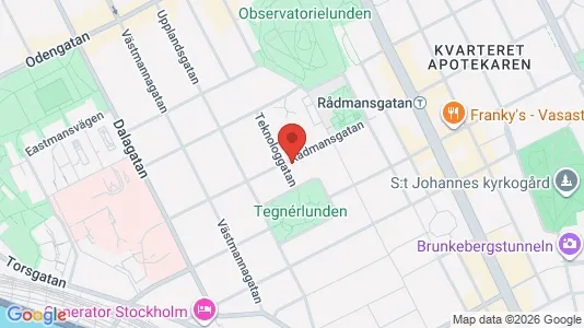Apartments for rent i Vasastan - kort over placeringen