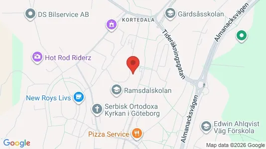 Apartments for rent i Gothenburg East - kort over placeringen