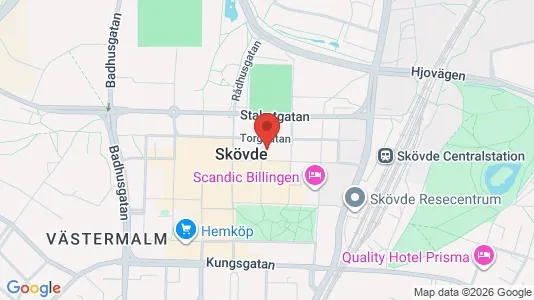 Apartments for rent i Skövde - kort over placeringen