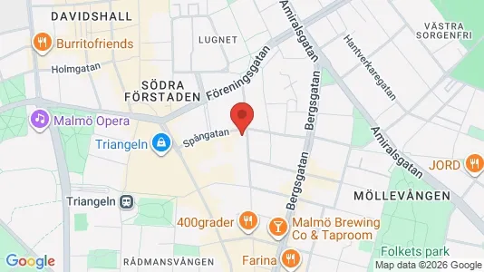 Apartments for rent i Malmö City - kort over placeringen