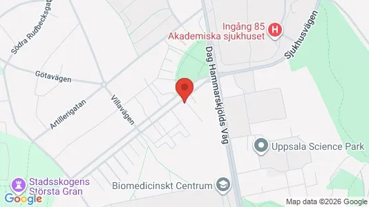 Apartments for rent i Uppsala - kort over placeringen