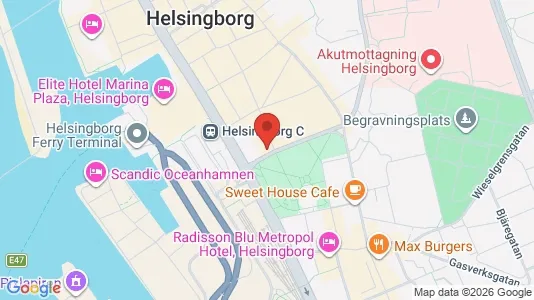 Apartments for rent i Helsingborg - kort over placeringen