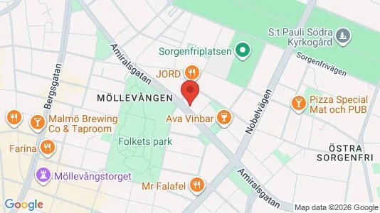 Apartments for rent i Malmö City - kort over placeringen