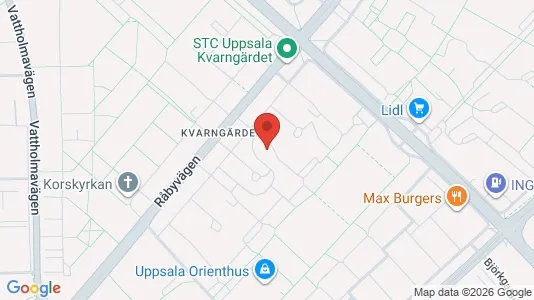 Apartments for rent i Uppsala - kort over placeringen