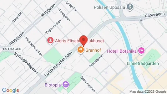 Apartments for rent i Uppsala - kort over placeringen