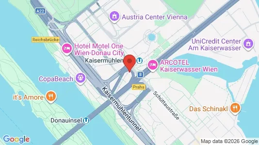 Apartments for rent i Vienna Donaustadt - kort over placeringen