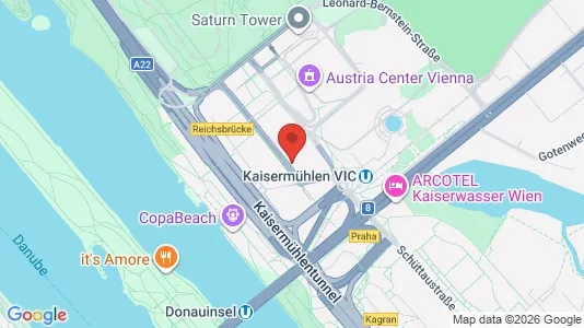 Apartments for rent i Vienna Donaustadt - kort over placeringen