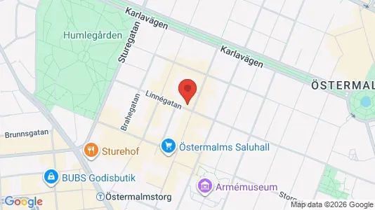 Apartments for rent i Östermalm - kort over placeringen