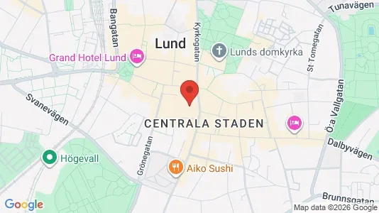 Apartments for rent i Lund - kort over placeringen