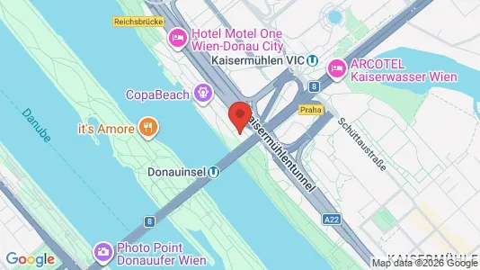 Apartments for rent i Vienna Donaustadt - kort over placeringen