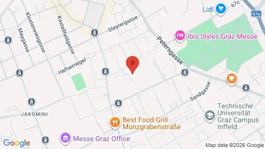 Apartments for rent i Eggersdorf bei Graz - kort over placeringen
