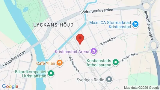 Apartments for rent i Kristianstad - kort over placeringen