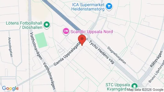 Apartments for rent i Uppsala - kort over placeringen