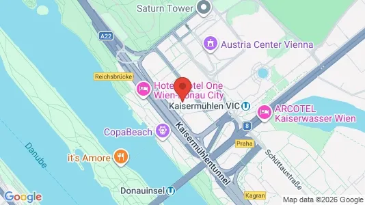 Apartments for rent i Vienna Donaustadt - kort over placeringen
