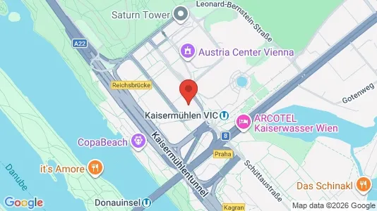 Apartments for rent i Vienna Donaustadt - kort over placeringen