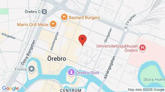 Apartments for rent i Örebro - kort over placeringen