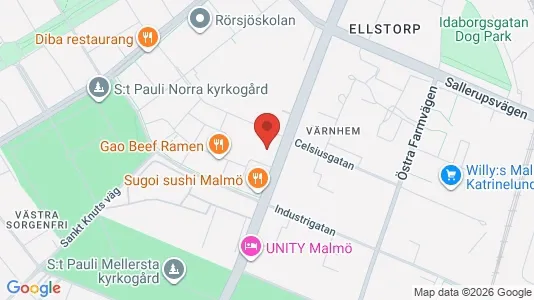 Apartments for rent i Malmö City - kort over placeringen