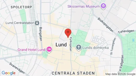 Apartments for rent i Lund - kort over placeringen