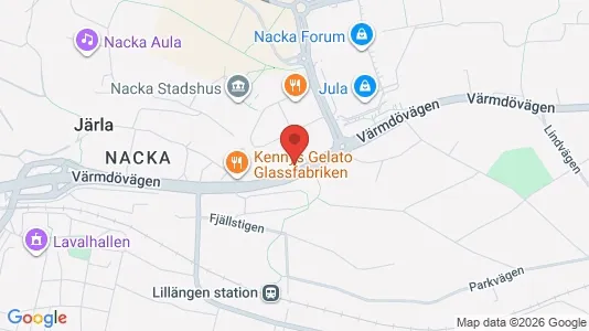 Apartments for rent i Nacka - kort over placeringen