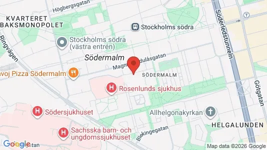 Apartments for rent i Södermalm - kort over placeringen