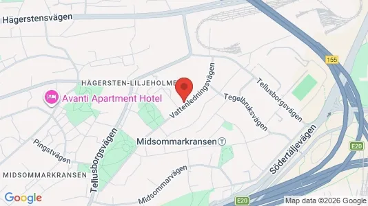 Apartments for rent i Stockholm South - kort over placeringen