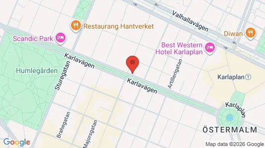 Apartments for rent i Östermalm - kort over placeringen