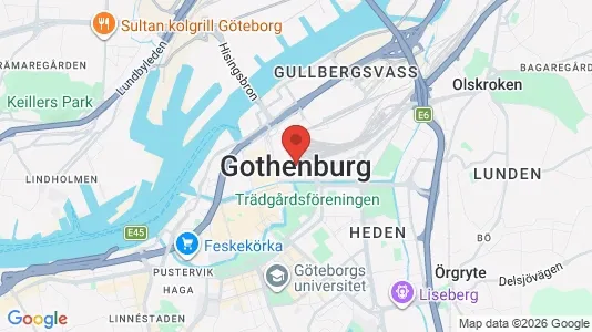 Apartments for rent i Gothenburg City Centre - kort over placeringen