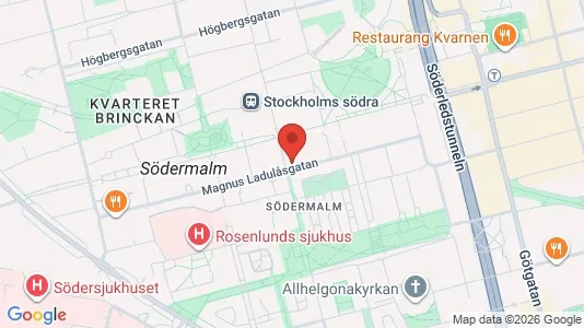 Apartments for rent i Södermalm - kort over placeringen