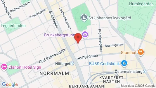 Apartments for rent i Stockholm City - kort over placeringen