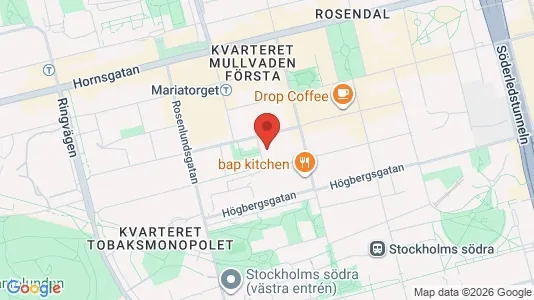 Apartments for rent i Södermalm - kort over placeringen