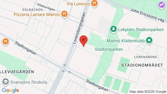 Apartments for rent i Malmö City - kort over placeringen