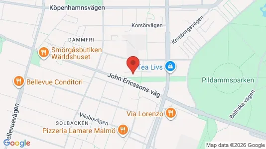 Apartments for rent i Malmö City - kort over placeringen