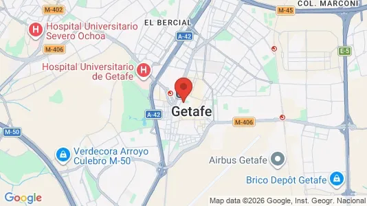 Apartments for rent i Getafe - kort over placeringen
