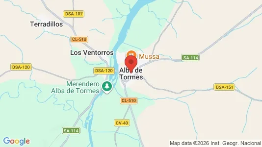 Apartments for rent i Alba de Tormes - kort over placeringen