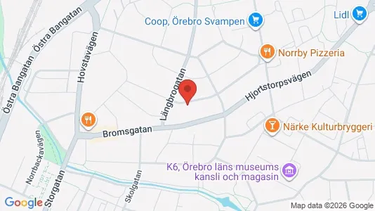 Apartments for rent i Örebro - kort over placeringen