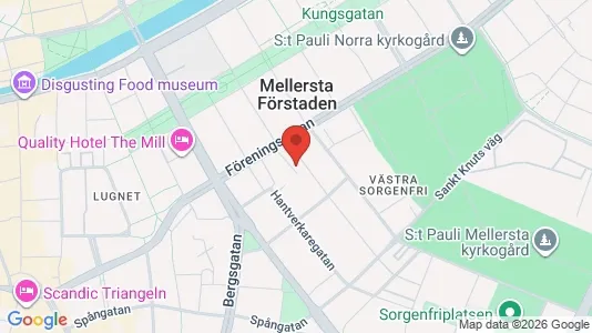 Apartments for rent i Malmö City - kort over placeringen