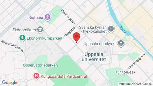 Apartments for rent i Uppsala - kort over placeringen