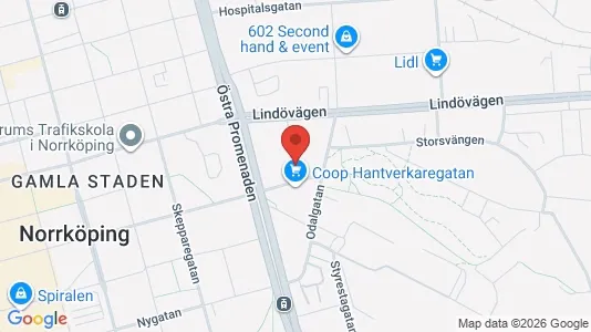 Apartments for rent i Norrköping - kort over placeringen