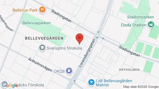 Apartments for rent i Malmö City - kort over placeringen